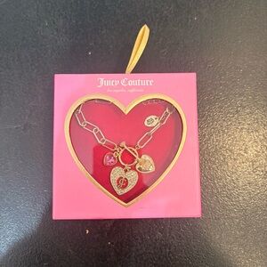 New Juicy Couture Gold Necklace
Earrings Set Heart Toggle Cute Charm
Jewelry